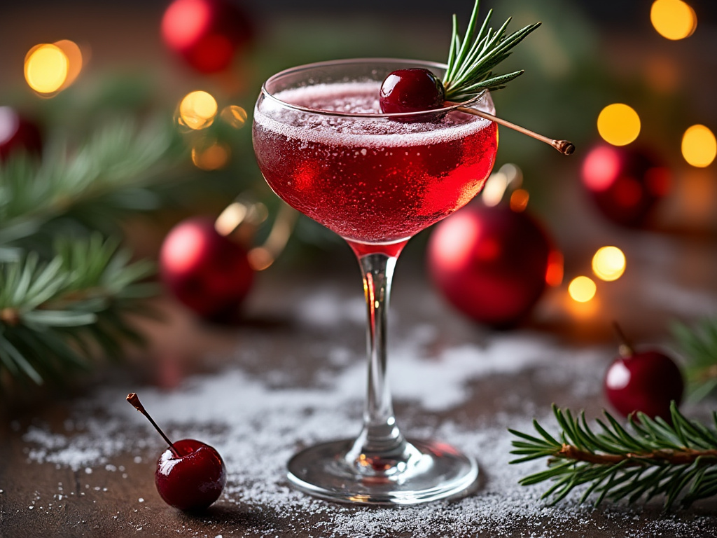 Christmas Cherry Fizz