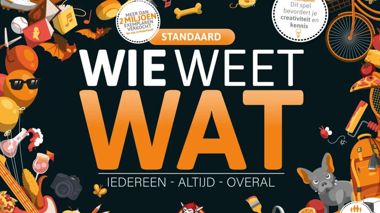 Wie Weet Wat spel van White Goblin Games – bordspel voor jong en oud