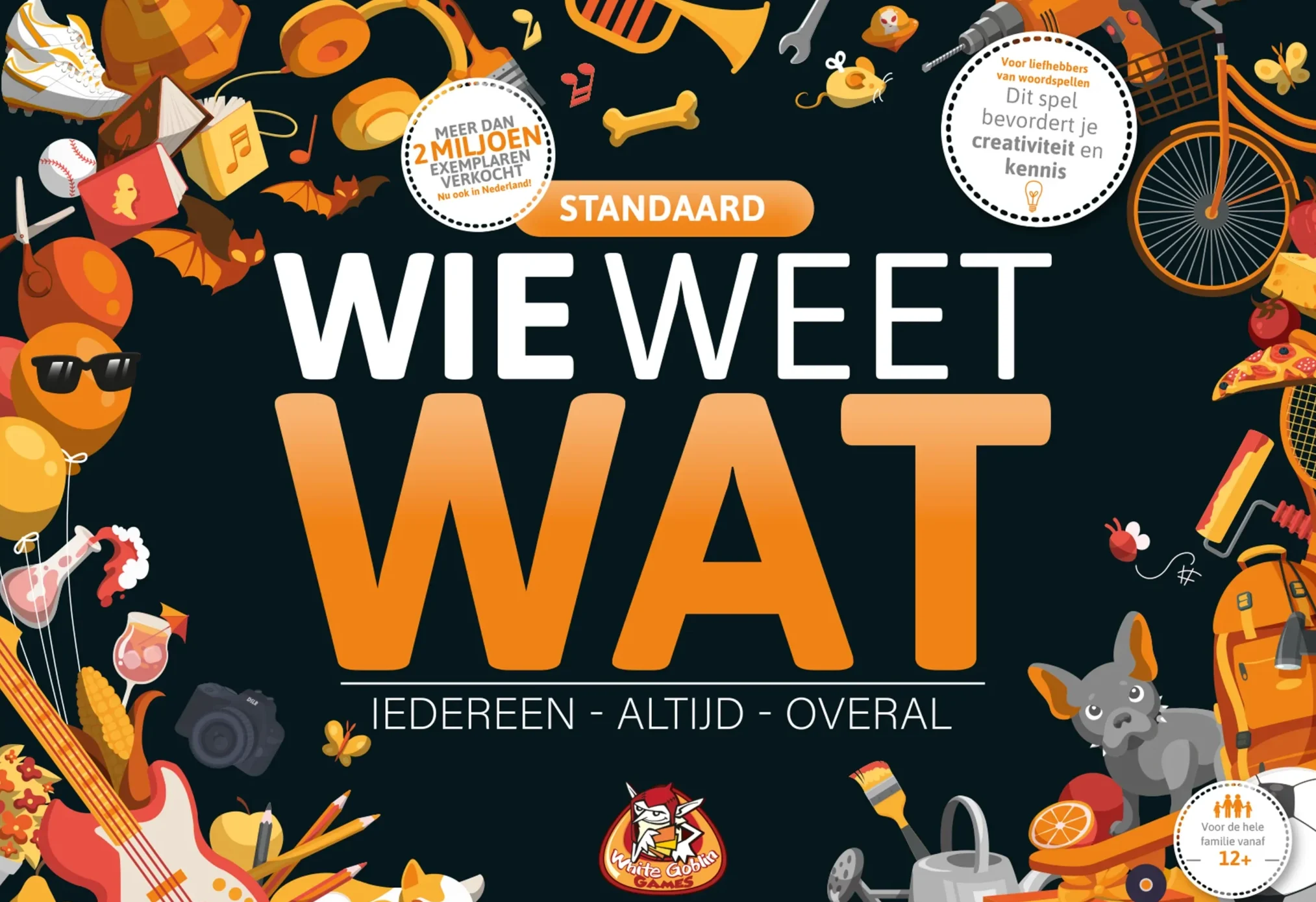 Wie Weet Wat spel van White Goblin Games – bordspel voor jong en oud